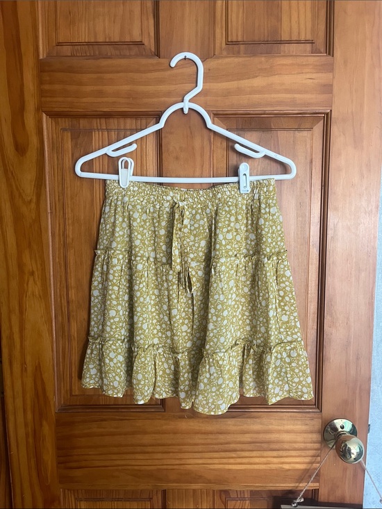 Sienna Sky Dresses & Skirts - Sienna Sky Yellow Floral Tiered Skirt